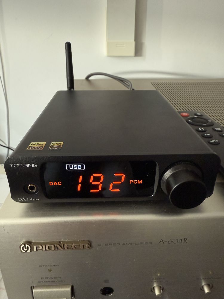TOPPING DX3PRO+ (varianta plus) DAC cu amp. căști 32bit 768KHz DSD512