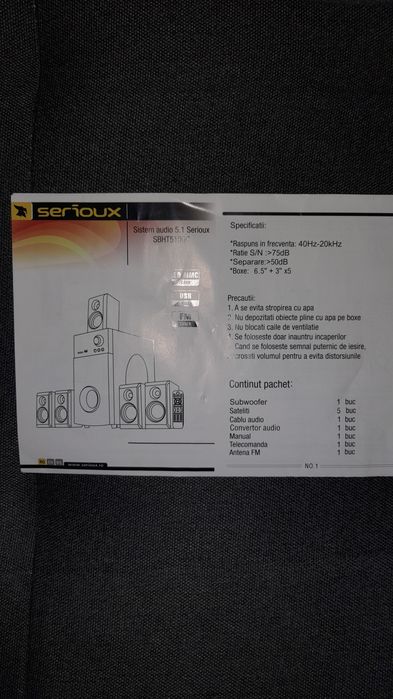 Vînd sistem audio,nou(nefolosit)