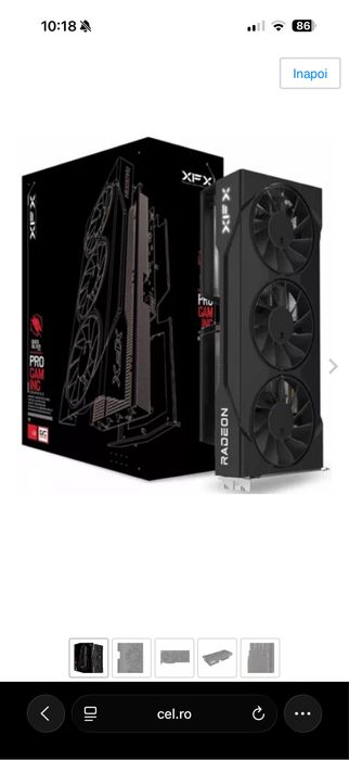 AMD RX 9060XT XFX Triple Fan 16 GB VRAM, 128 bit