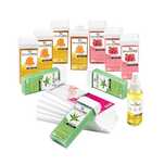 Kit epilare consumabile, SensoPro, 10 rezerve ceara, ulei si benzi