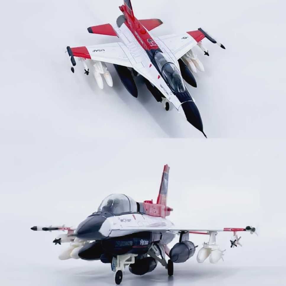 Macheta avion metalica Lockheed Martin F-16D Block 62+ scara 1:72 21cm