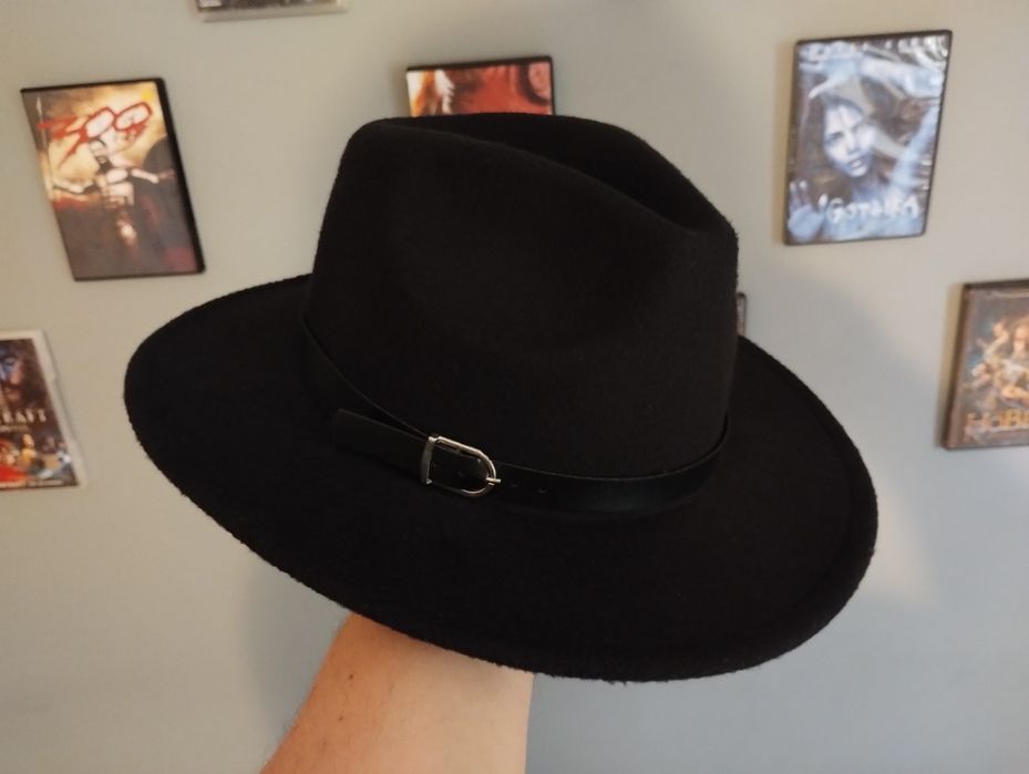 Palarie fedora neagra (noua)