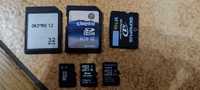 Vând diferite carduri de memorie micro SD