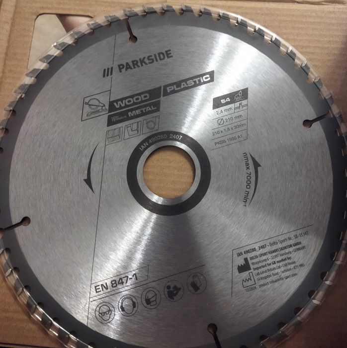 Диск за циркуляр Parkside 210x30x54z