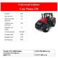 Puma210 traktori SOTILADI