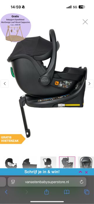 Столче за кола Jacky Pro 360°