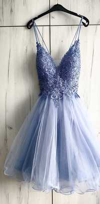 Официална рокля в синьо