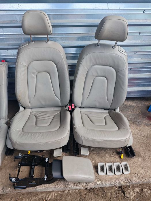 Сив Кожен салон Audi А5 8t с подлакътник 2 врати Н513