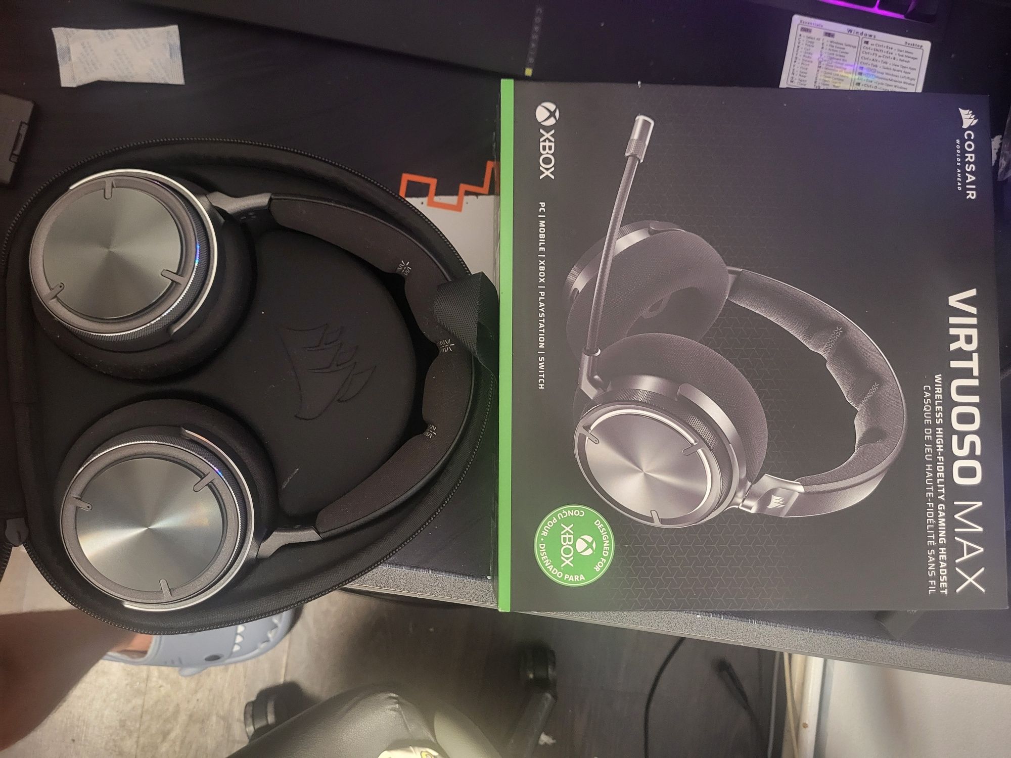 Căști Bluetooth wireless Corsair Virtuoso MAX Negre