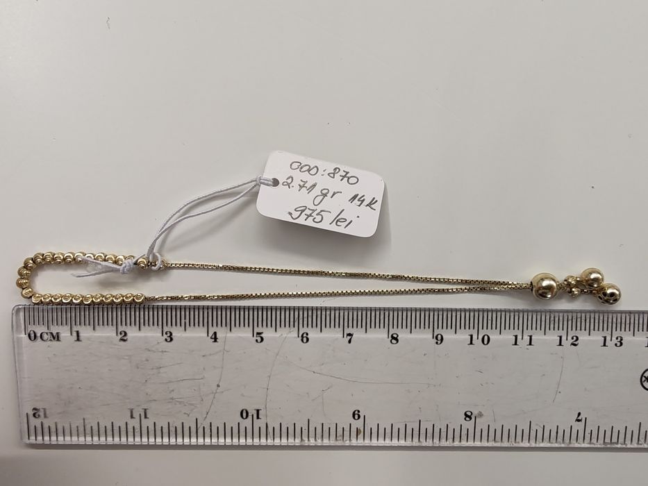 Brățară damă Aur 14k Gr 2,71 cod unic 870