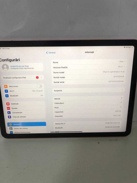 Ipad air generatia 4(ctg)staramanet