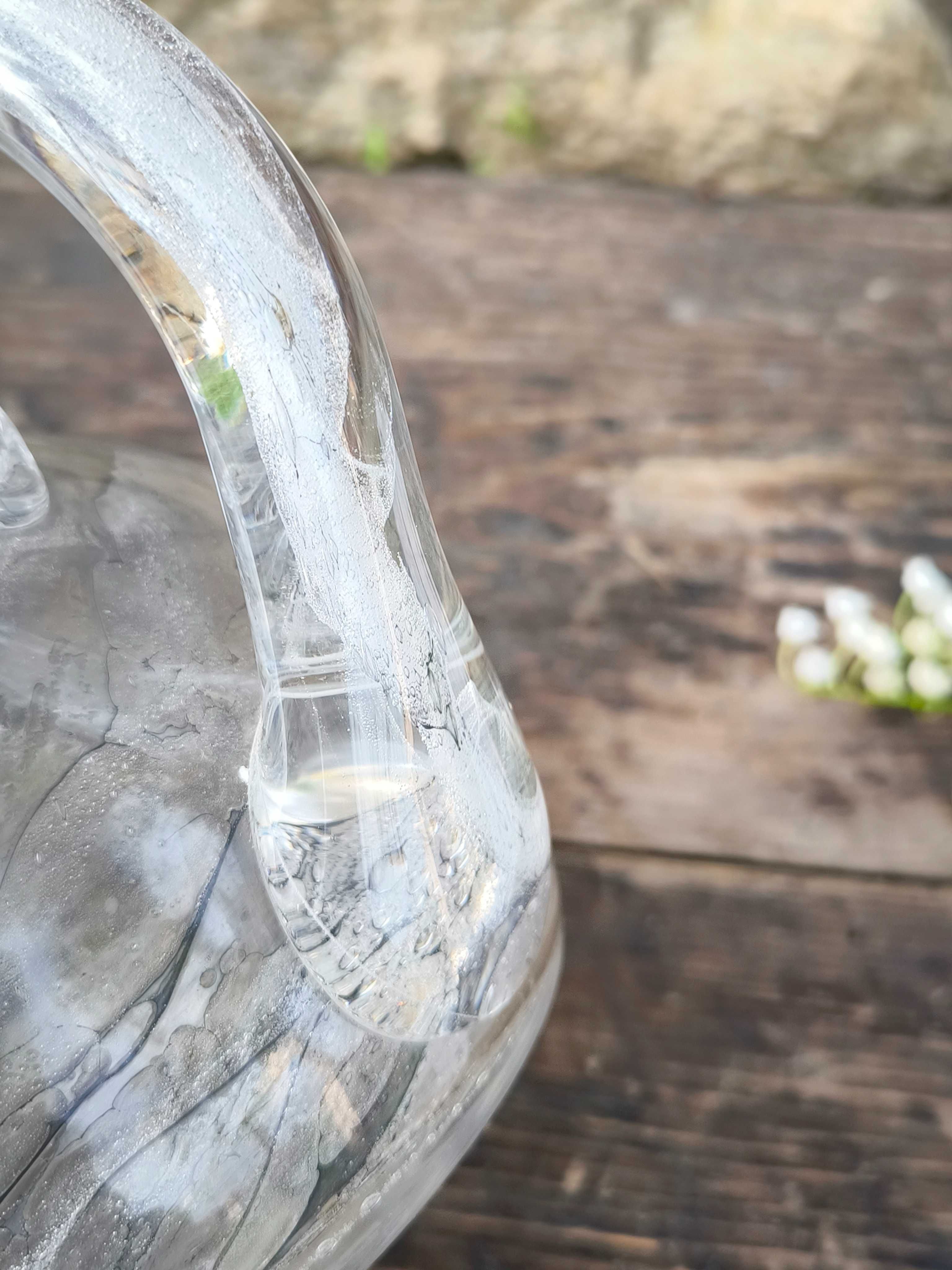 Мраморно стъкло – кана Peill Germany и ваза Herner Glas