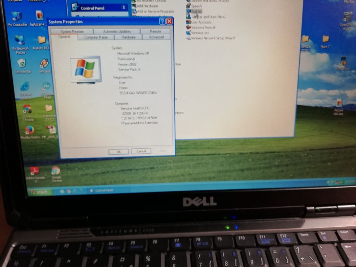 Laptop Dell sistem operare xp
