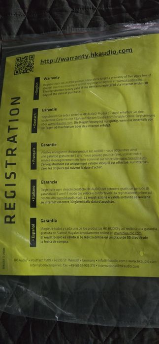 Vand boxe HK SONAR XI 15