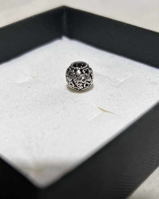 Talisman inimioare rotund original Pandora