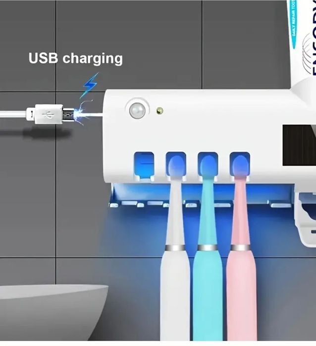 Dozator Pasta De Dinti, cu sterilizator UV