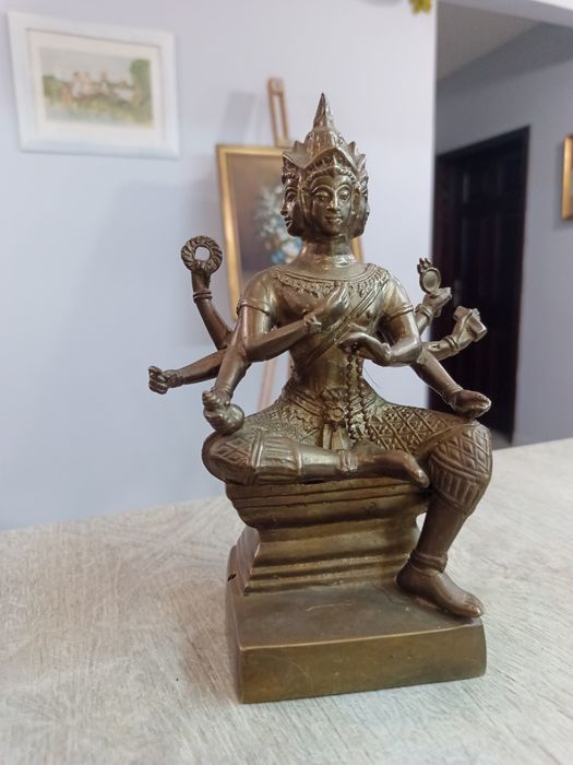 Бронзова скулптура Бог брахма създателят