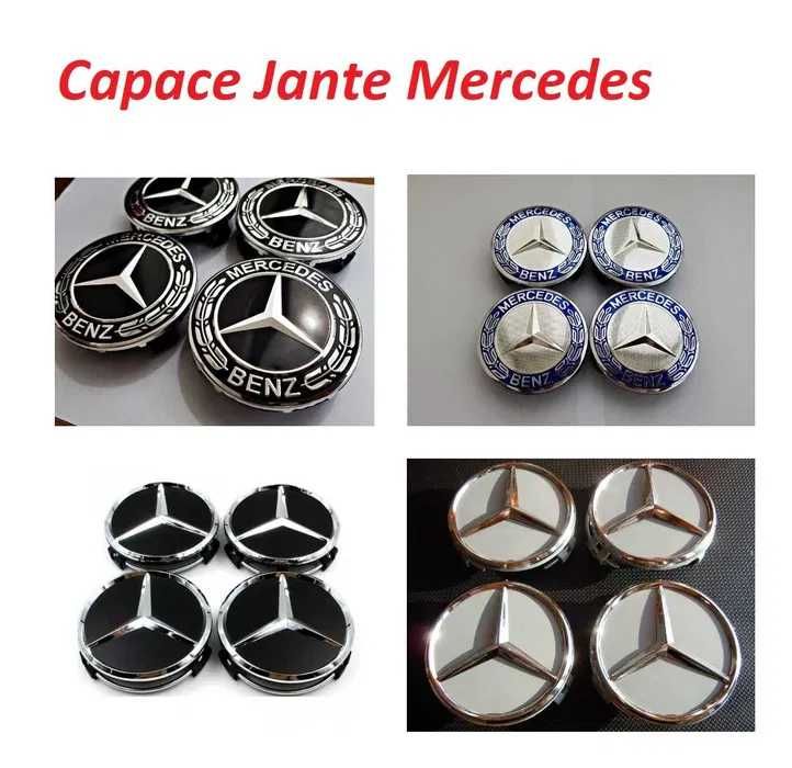 Capace Jante Aliaj Mercedes 60mm sau 75mm Exterior