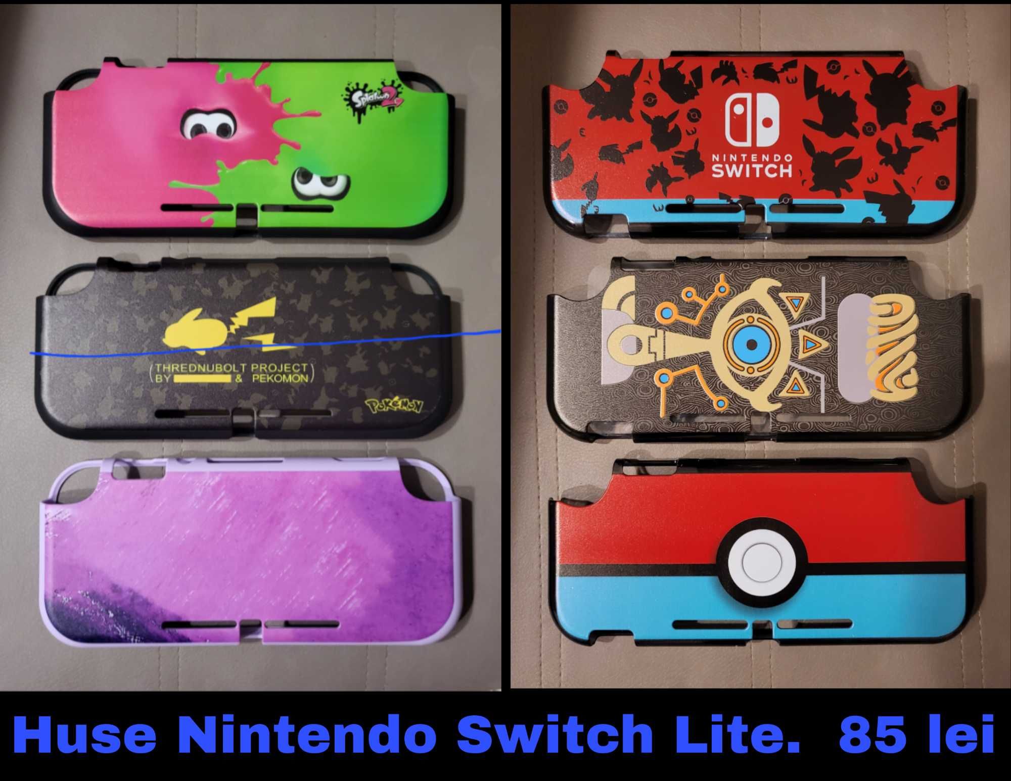 Nintendo Switch Lite: joycon caps, folie, husa