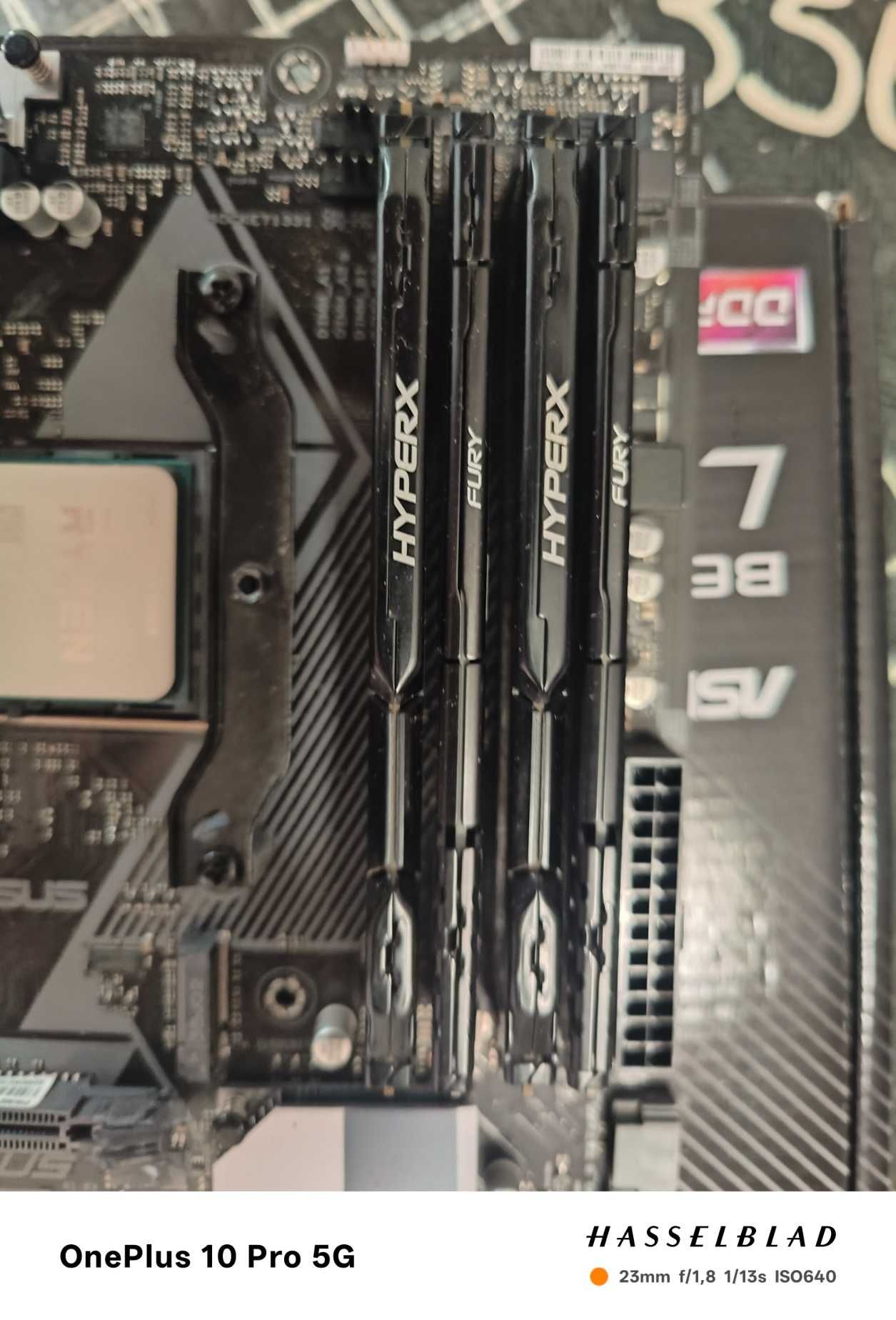 Продавам комплект Asus B450 prime plus + Ryzen 7 5800X + 32gb ram