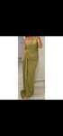 Rochie lunga  verde fistic