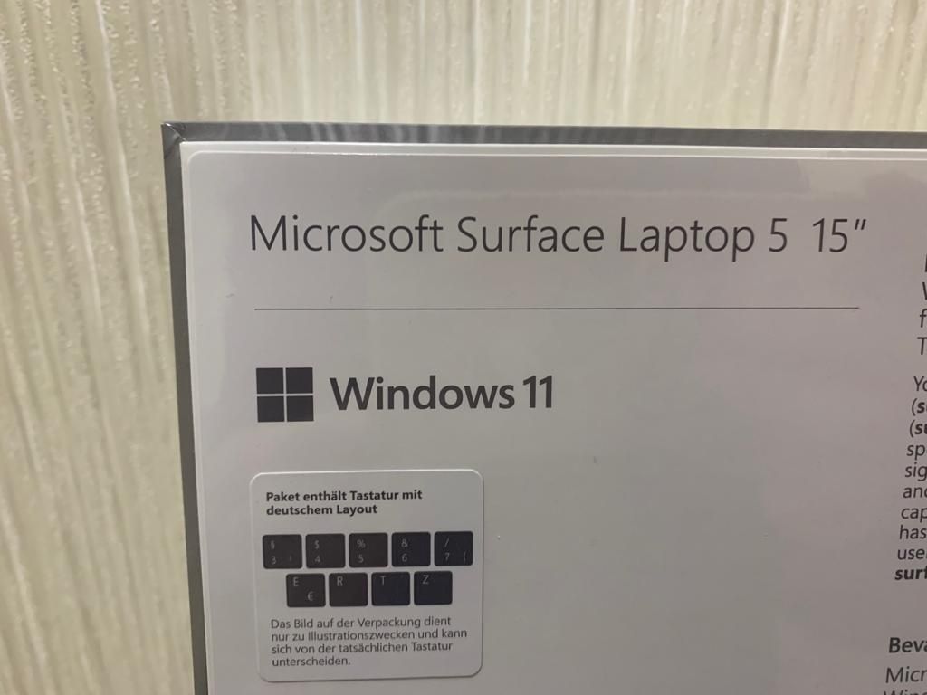 Microsoft Surface Laptop 5 12ht Gen Intel Core i7 32GB 1TB, 15'' ,nou!