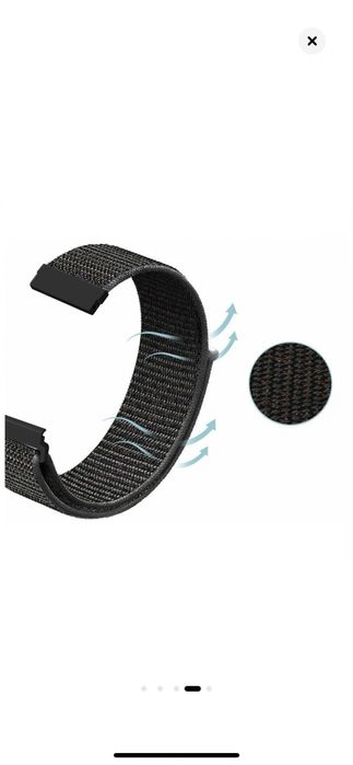 Curea material textil cu arici 22mm pentru ceas Huawei GT2, GT2 e, GT,
