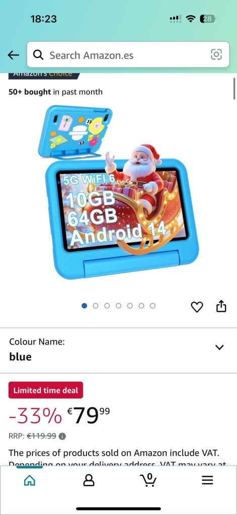 Tableta copii albastra sigilata