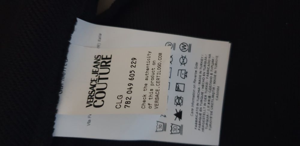 Versace Jeans Couture Full Zip / L НОВО ОРИГИНАЛ Мъжка Качулка цял цип