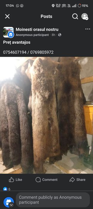 Vand Piei se urs Piele de urs