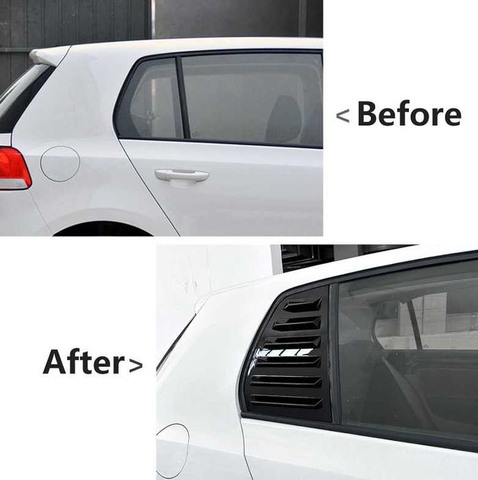 Капаци за огледала Батман, тунинг решетки за прозорци BMW GOLF Batman