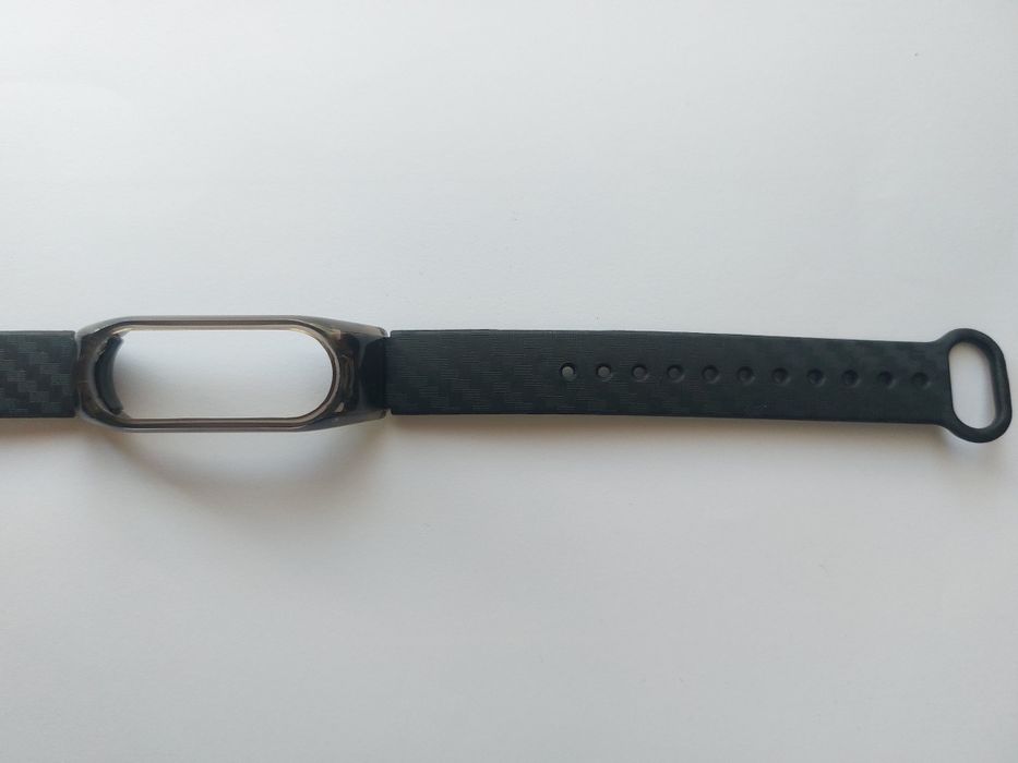 Силиконова каишка Mi band 2 карбон