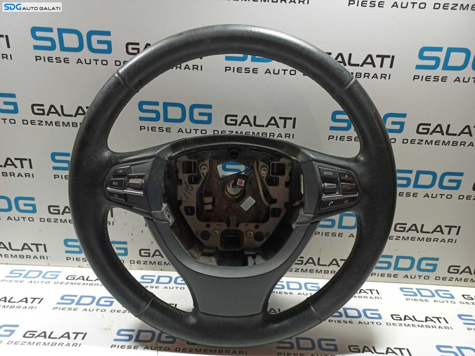 Volan Piele cu Comenzi FARA Airbag BMW Seria 5 F10 2009 - 2014 Cod 9229480 [X3438]