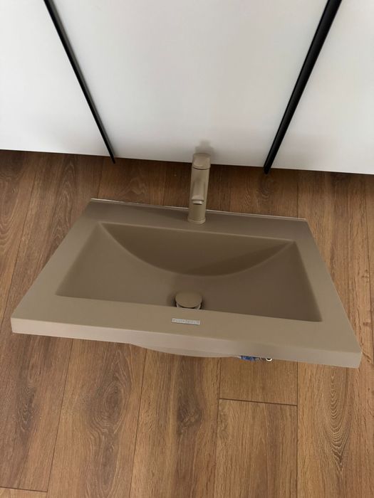 Vand lavoar compozit 600x460 mm + Baterie, noi