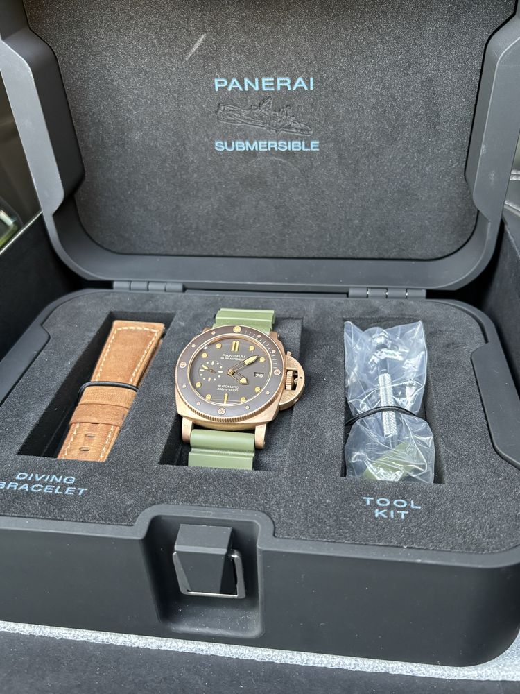 Panerai Submersible Bronzo PAM 00968 фул сет 47 мм