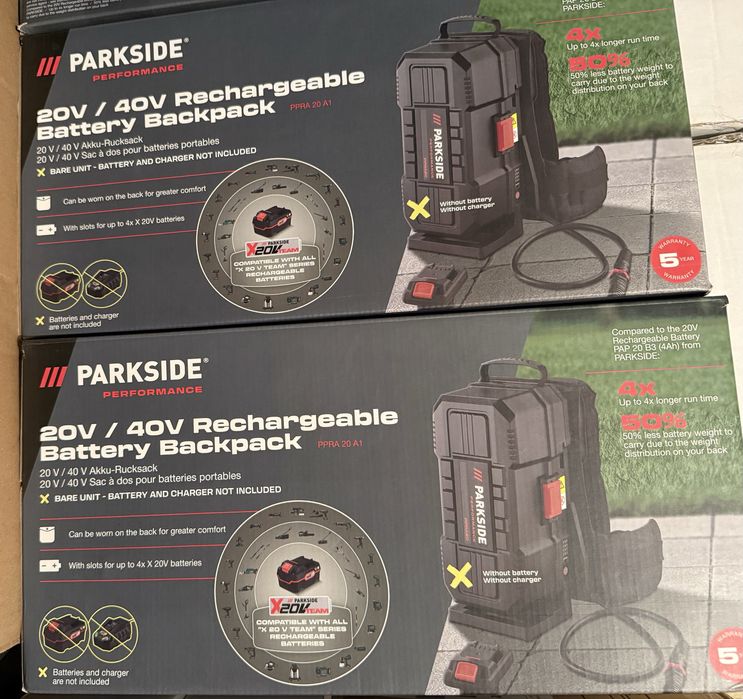 Раница за батерии parkside performance PPRA 20 A1