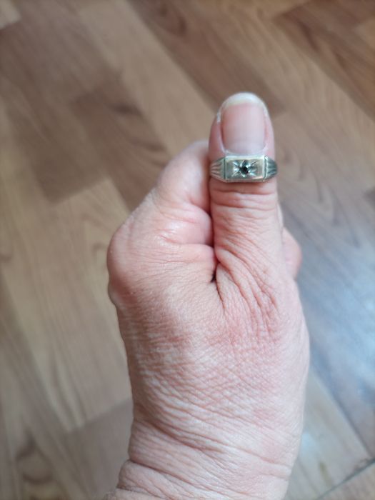 Кольцо, серебро.