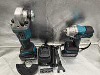 Set scule 2 in 1 – Cheie impact + Polizor unghiular, 68V