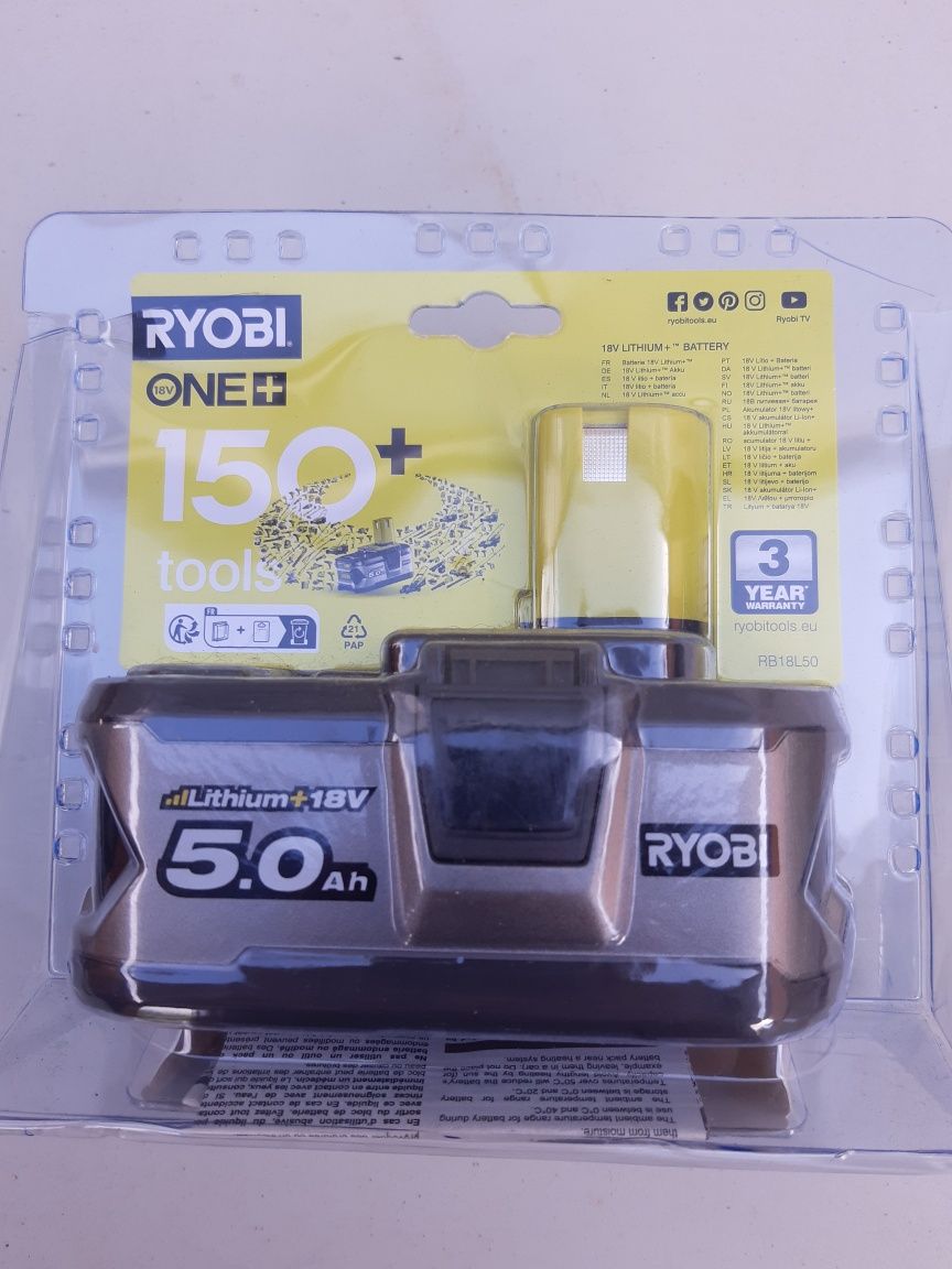 Acumulator Ryobi ONE+Lithium+ 5.0 Ah 18V