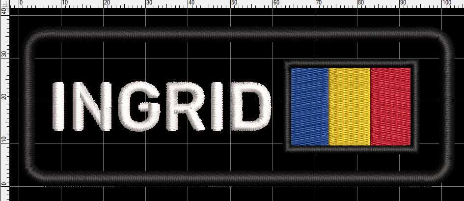 Patch Brodat Nume + Tricolor