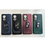 Oppo A78 / RENO 10- Husa Solid Case Inel Metalic Neagra