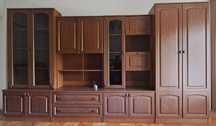 Biblioteca, canapea extensibila, lustra
