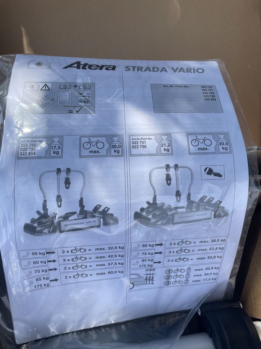 Suport biciclete Atera Strada Vario 2- nou, original ,made in Germany