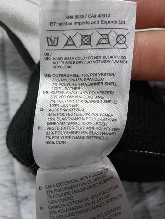 Adidas mănuși Softshell cu piele schi ski snowboard 10,5