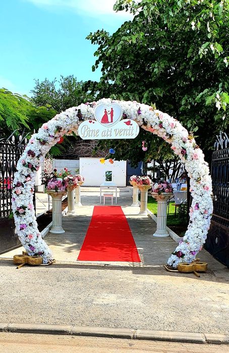 Arcada baloane, Majorat, Cifre volumetrice luminoase 18, Botez, Nunta,