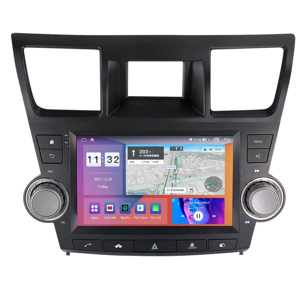 Navigatie Toyota Highlander 2007-2013, Android 14, 9 INCH, 4GB RAM
