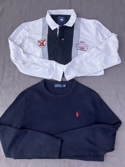 bluza (uspa/ L) și pulover (ralph lauren/ M)