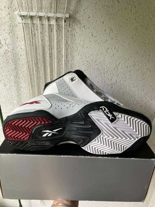 Vintage Reebok баскетболни обувки, мъжки, чисто нови, бяла кожа, 42 н.