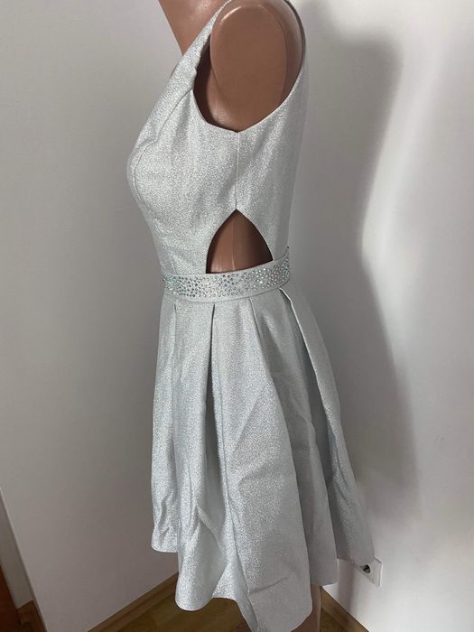 Rochie eleganta argintie