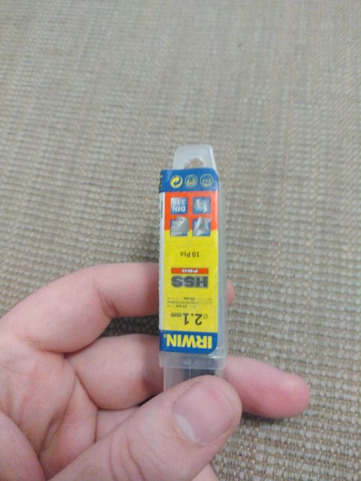 Set 10 Burghie pentru Metal – 2.1 mm, Coada Cilindrică